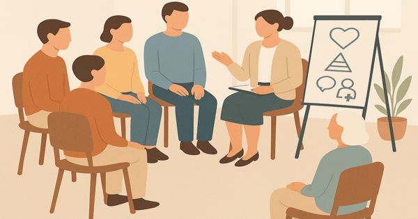 Monatliche Gruppensitzungen